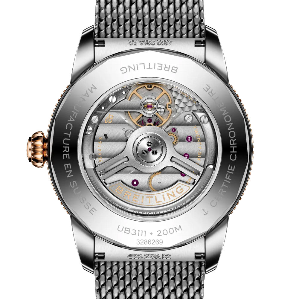 Breitling Superocean Heritage B31 42mm Black Dial Steel & 18ct Rose Gold Automatic Gents Watch UB3111241B1A1