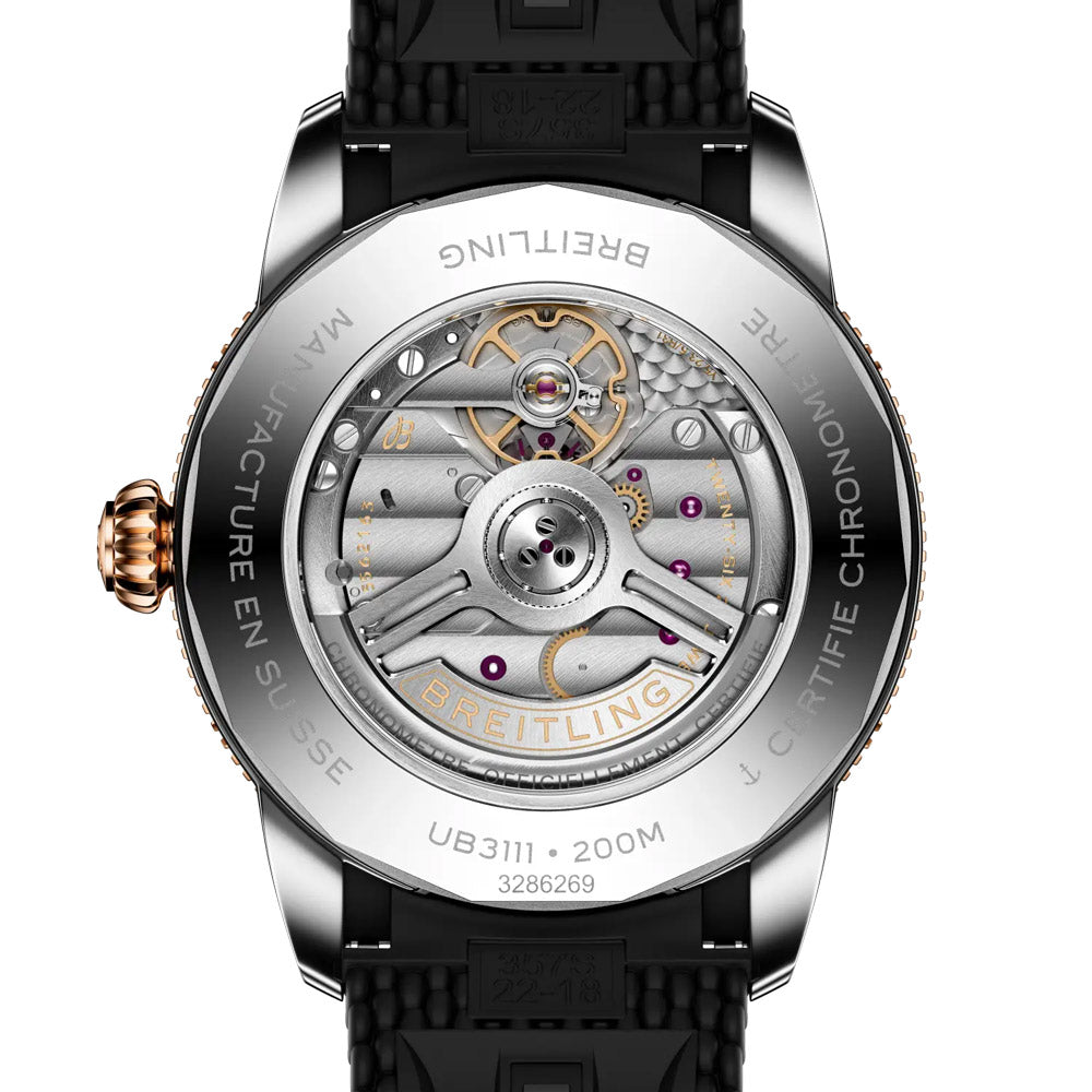 Breitling Superocean Heritage B31 42mm Black Dial Steel & 18ct Rose Gold Automatic Gents Watch UB3111241B1S1