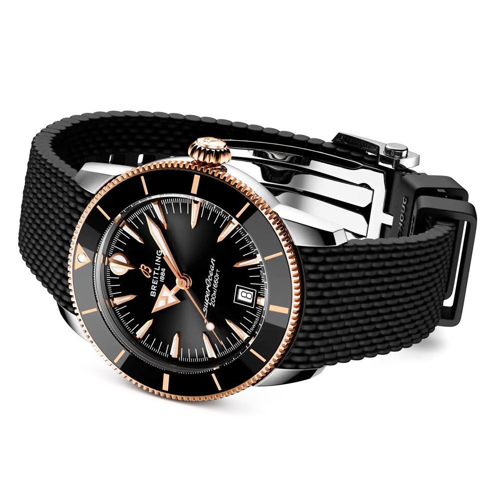Breitling Superocean Heritage B31 42mm Black Dial Steel & 18ct Rose Gold Automatic Gents Watch UB3111241B1S1