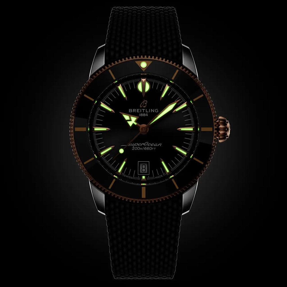 Breitling Superocean Heritage B31 42mm Black Dial Steel & 18ct Rose Gold Automatic Gents Watch UB3111241B1S1