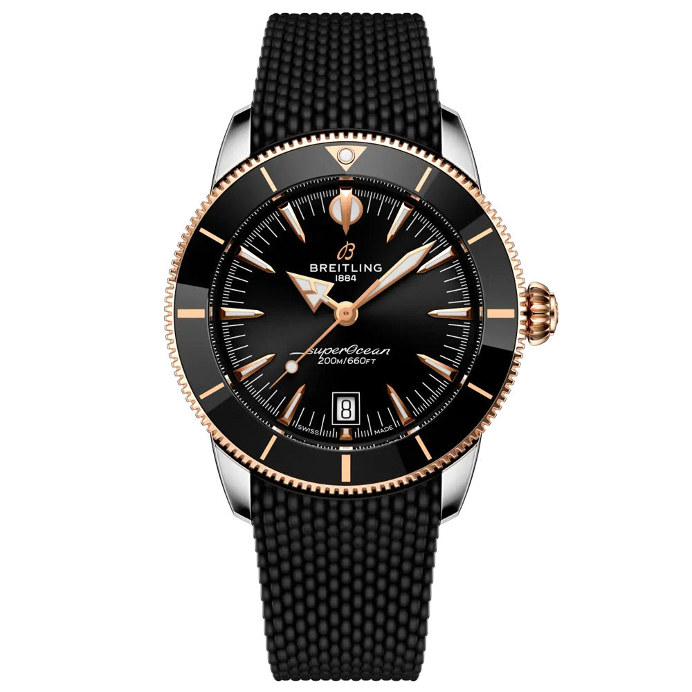 Breitling Superocean Heritage B31 42mm Black Dial Steel & 18ct Rose Gold Automatic Gents Watch UB3111241B1S1