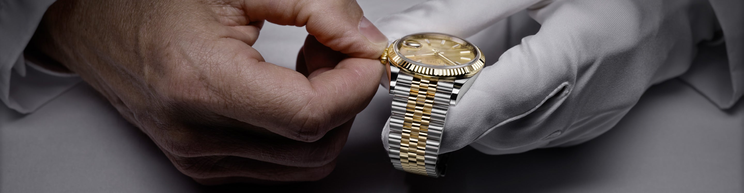 Rolex servicing hub landscape header banner