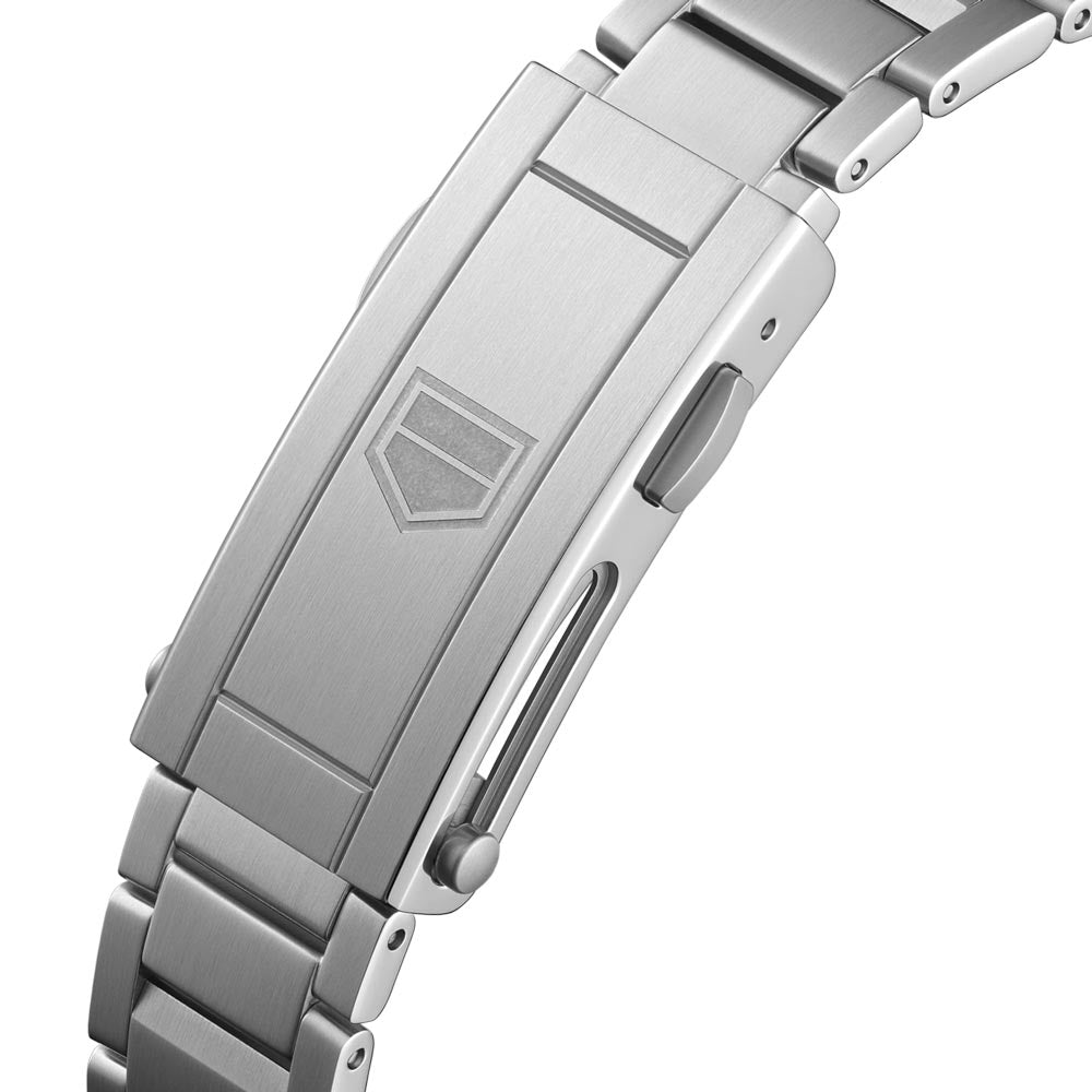 tag heuer aquaracer professional 300 36mm grey dial automatic watch clasp view