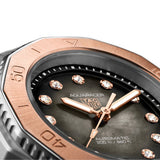 TAG Heuer Aquaracer Professional 200 30mm Black MOP Dial Steel & Gold Diamond Automatic Ladies Watch WBP2451.BA0622