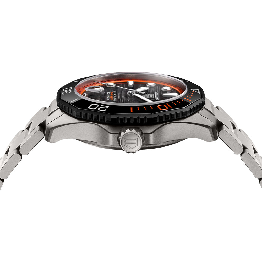 TAG Heuer Aquaracer Professional 500 Date Limited Edition 42mm Black Dial Titanium Automatic Gents Watch WBP5183.BF0010