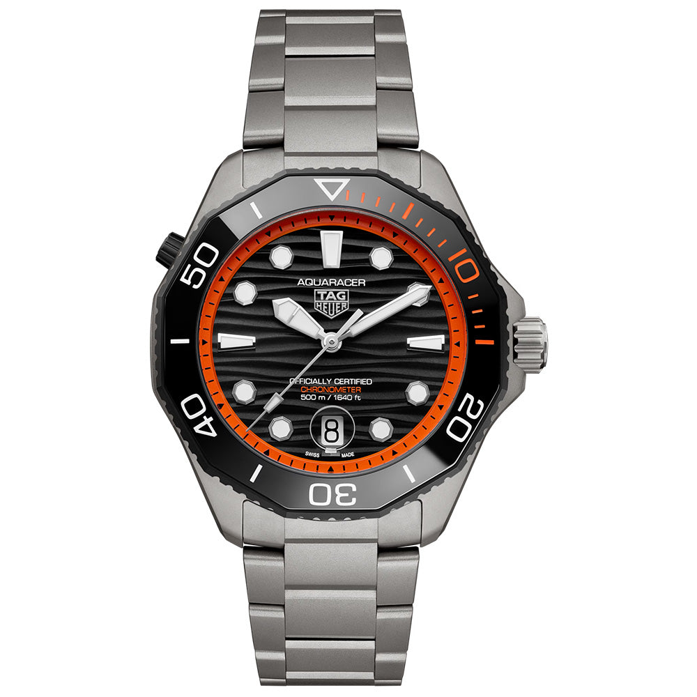 TAG Heuer Aquaracer Professional 500 Date Limited Edition 42mm Black Dial Titanium Automatic Gents Watch WBP5183.BF0010