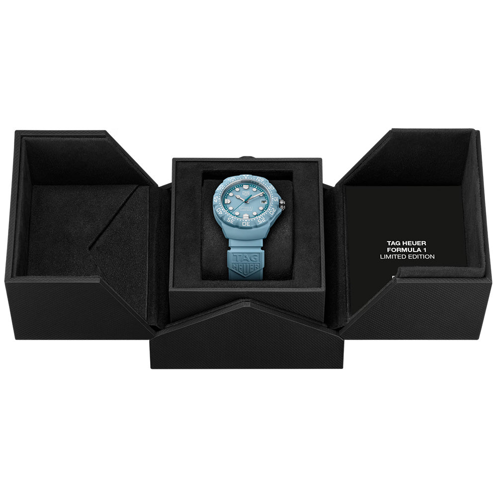 TAG Heuer Formula 1 Solargraph Limited Edition 38mm Blue Dial TH-Polylight Quartz Watch WBY1163.FT8113
