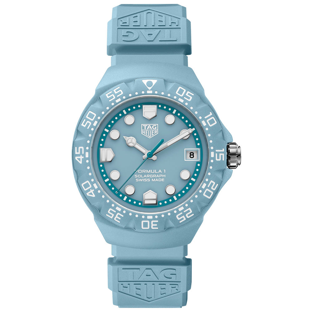 TAG Heuer Formula 1 Solargraph Limited Edition 38mm Blue Dial TH-Polylight Quartz Watch WBY1163.FT8113