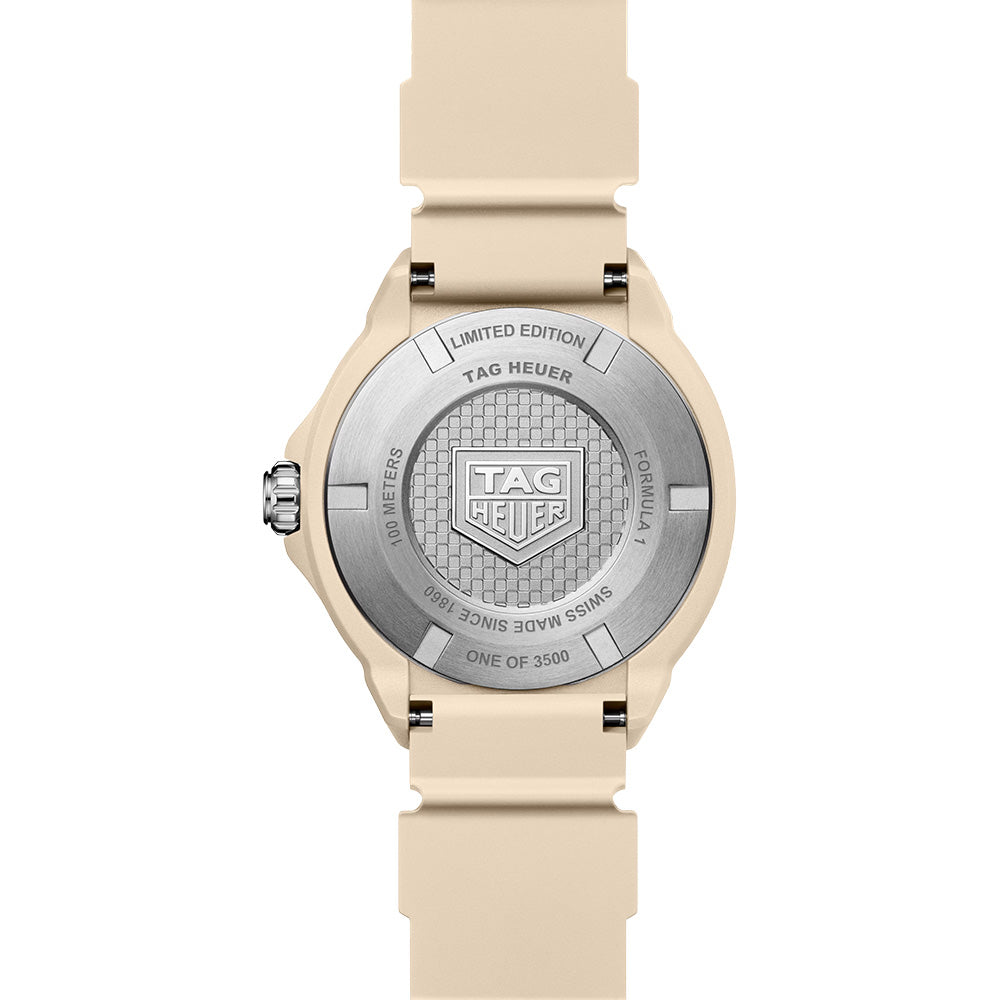 TAG Heuer Formula 1 Solargraph Limited Edition 38mm Beige Dial TH-Polylight Quartz Watch WBY1164.FT8114