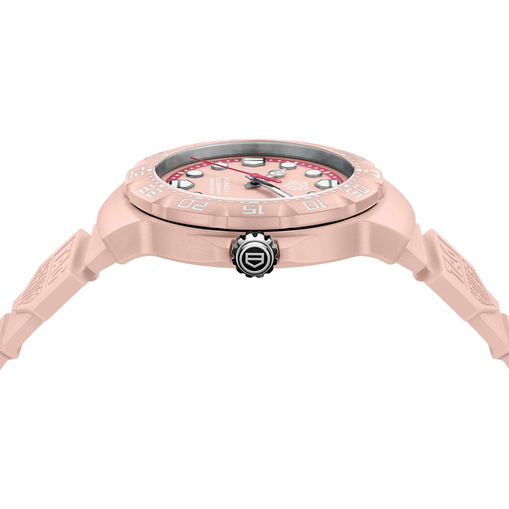 TAG Heuer Formula 1 Solargraph Limited Edition 38mm Pink Dial TH-Polylight Quartz Watch WBY1165.FT8115