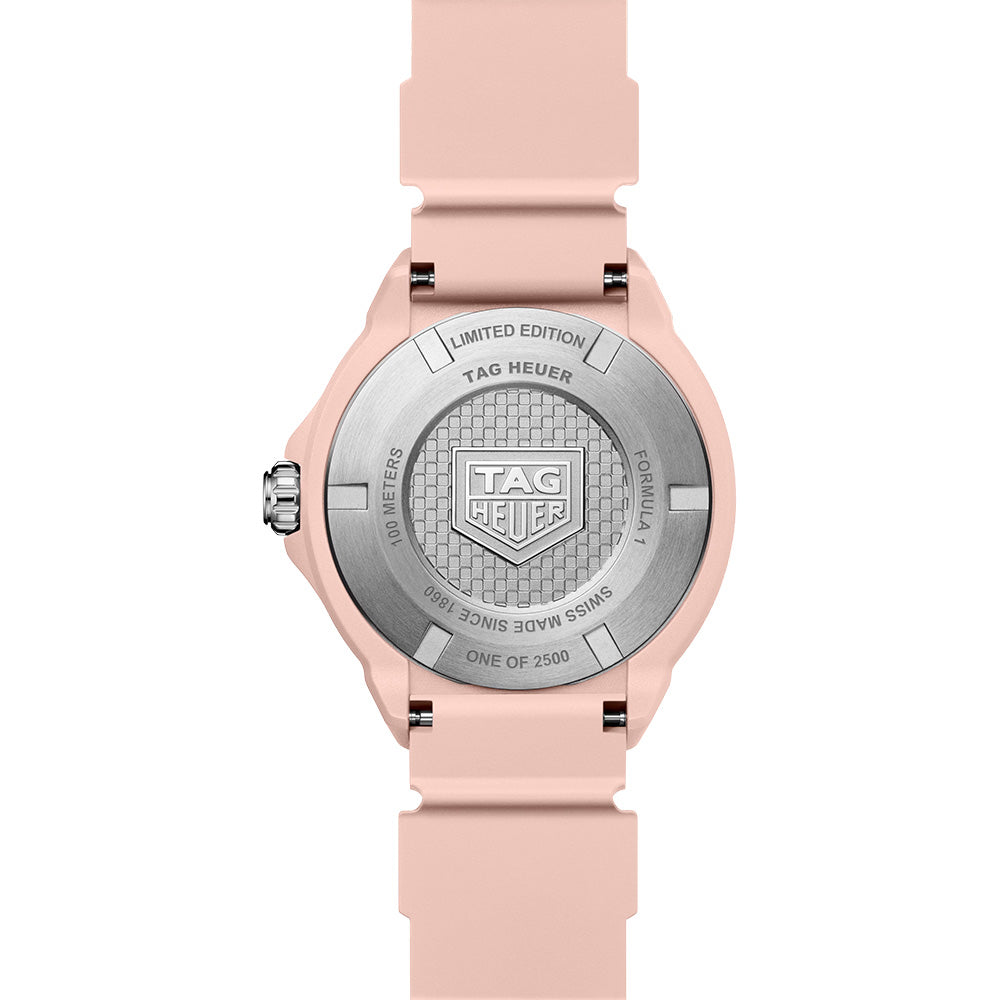 TAG Heuer Formula 1 Solargraph Limited Edition 38mm Pink Dial TH-Polylight Quartz Watch WBY1165.FT8115