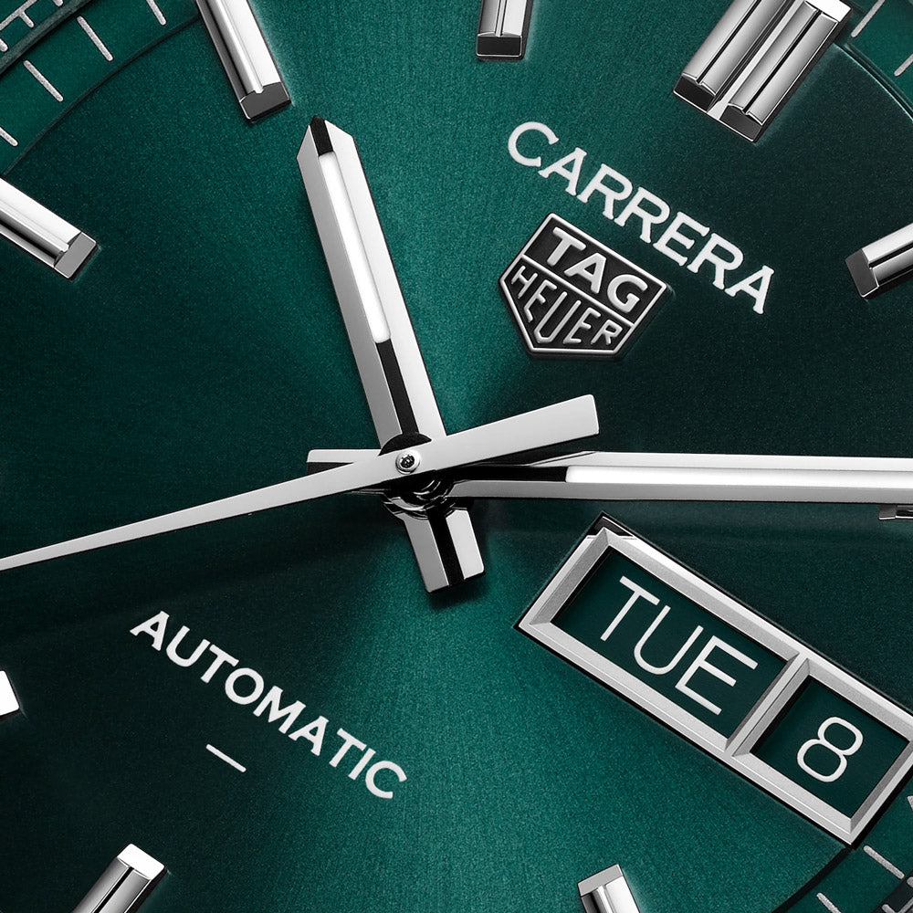 TAG Heuer Carrera Day Date 41mm Green Dial Automatic Gents Watch WDA2115.BA0043