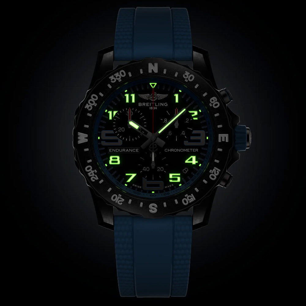 Breitling Endurance Pro 44mm Black Dial Breitlight Quartz Gents Watch X82310281B1S2