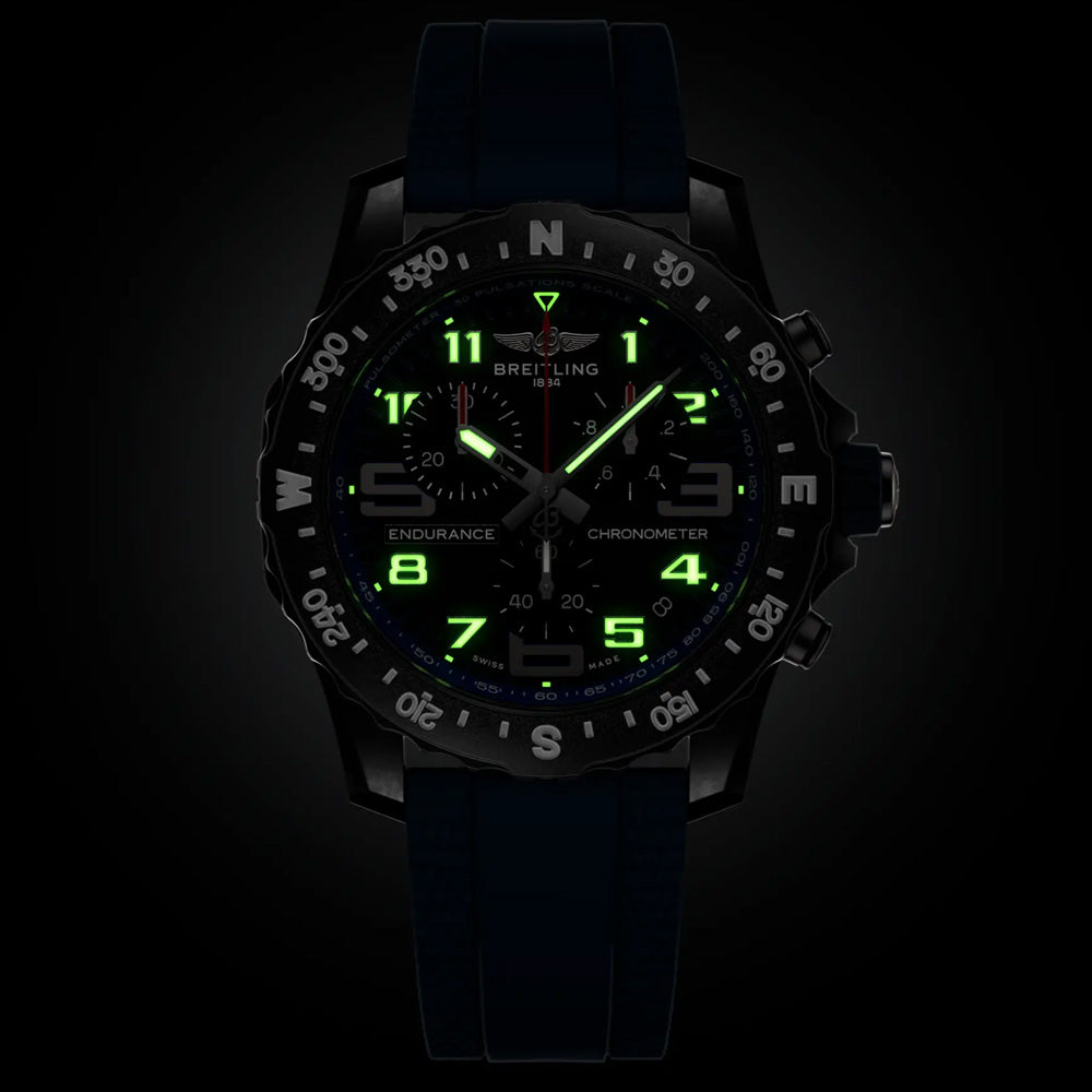 Breitling Endurance Pro 44mm Black Dial Breitlight Quartz Gents Watch X82310D51B1S2