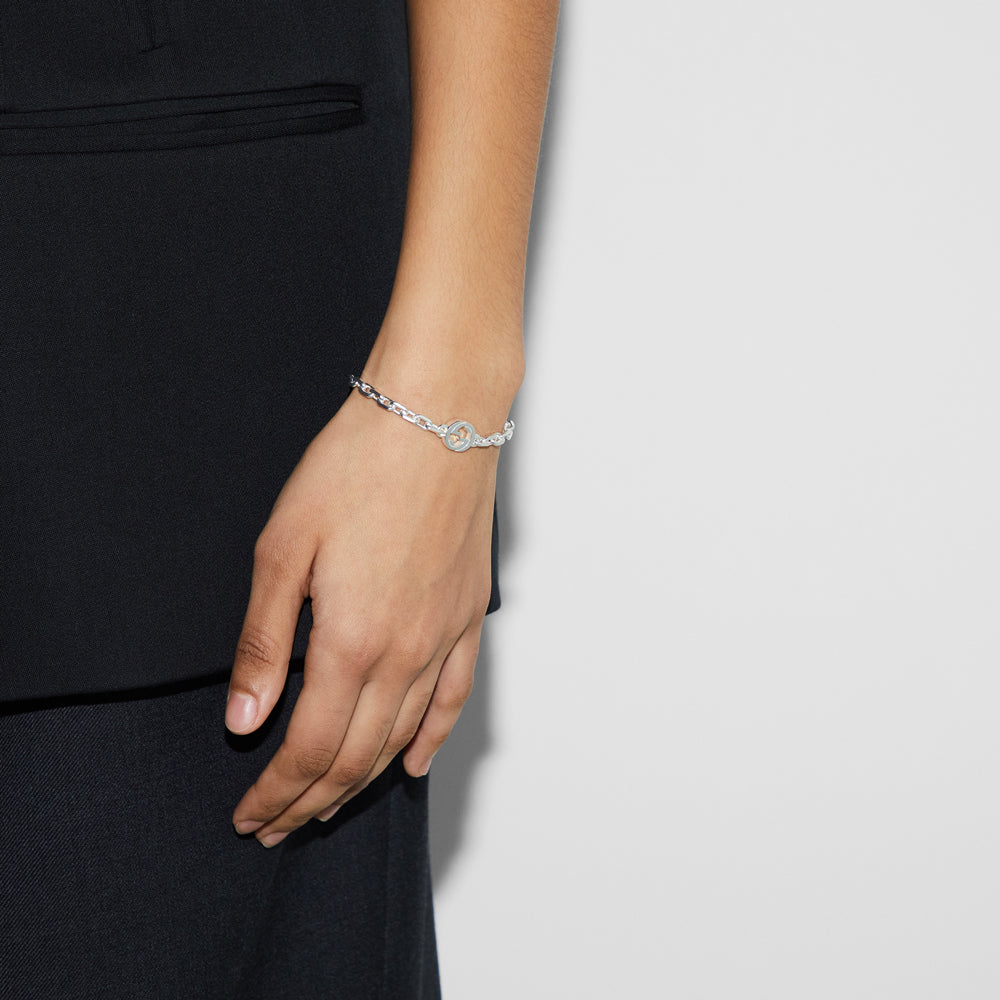 Gucci Interlocking Silver Bracelet YBA796351001