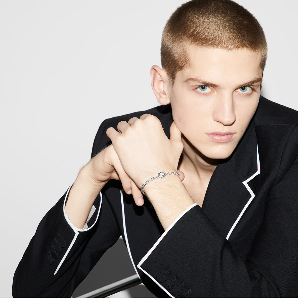 Gucci Interlocking Silver Bracelet YBA796351001