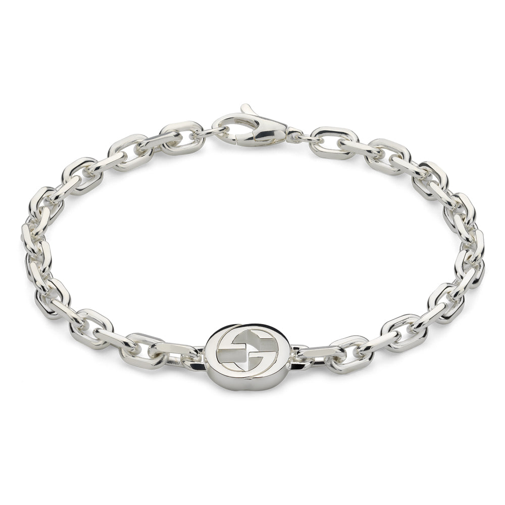 Gucci Interlocking Silver Bracelet YBA796351001