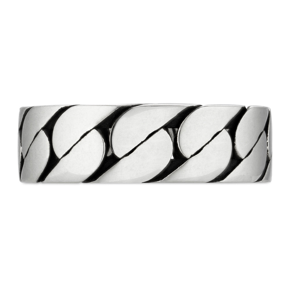 Gucci Interlocking Silver 6mm Ring YBC661513001