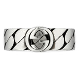 Gucci Interlocking Silver 6mm Ring YBC661513001