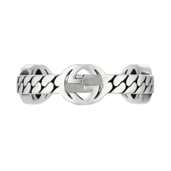 Gucci Interlocking Silver Ring YBC661523001