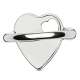 Gucci Trademark Silver Heart Ring YBC796357001