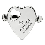 Gucci Trademark Silver Heart Ring YBC796357001