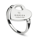 Gucci Trademark Silver Heart Ring YBC796357001