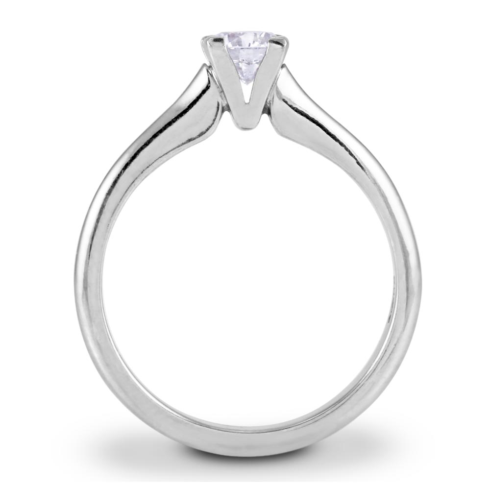 Christopher Wharton Platinum Round Brilliant 0.45ct Diamond Engagement Ring