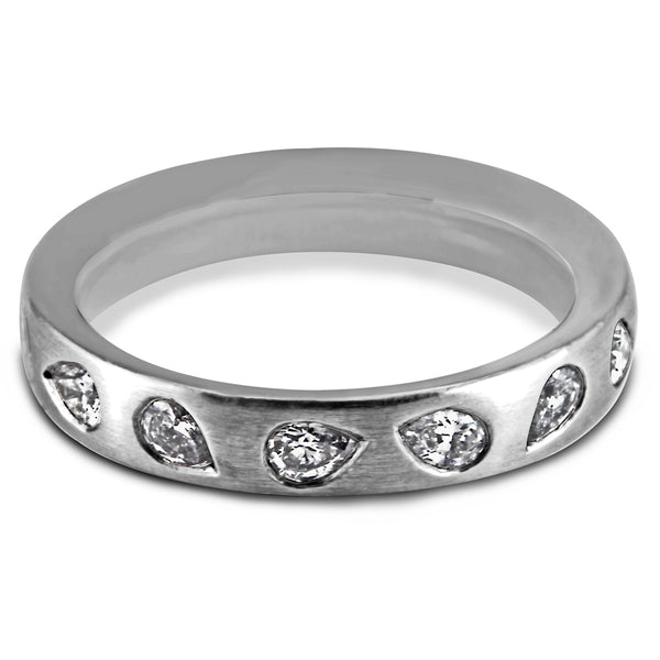 Paul Spurgeon Platinum 1ct Pear Cut Diamond Fancy Ring