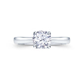 platinum 0.40ct round brilliant diamond solitaire engagement ring birds eye view