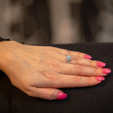 The Clementine Platinum Round Brilliant Cut Diamond Engagement Ring With Diamond Halo And Diamond Set Shoulders