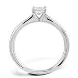 Platinum 0.32ct Princess Cut Diamond Solitaire Engagement Ring