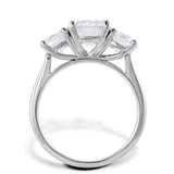 Platinum 3.12ct Round Brilliant Cut Diamond Three Stone Engagement Ring