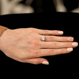 Platinum And 18ct Yellow Gold 1.49ct Radiant Cut Diamond Three Stone Engagement Ring