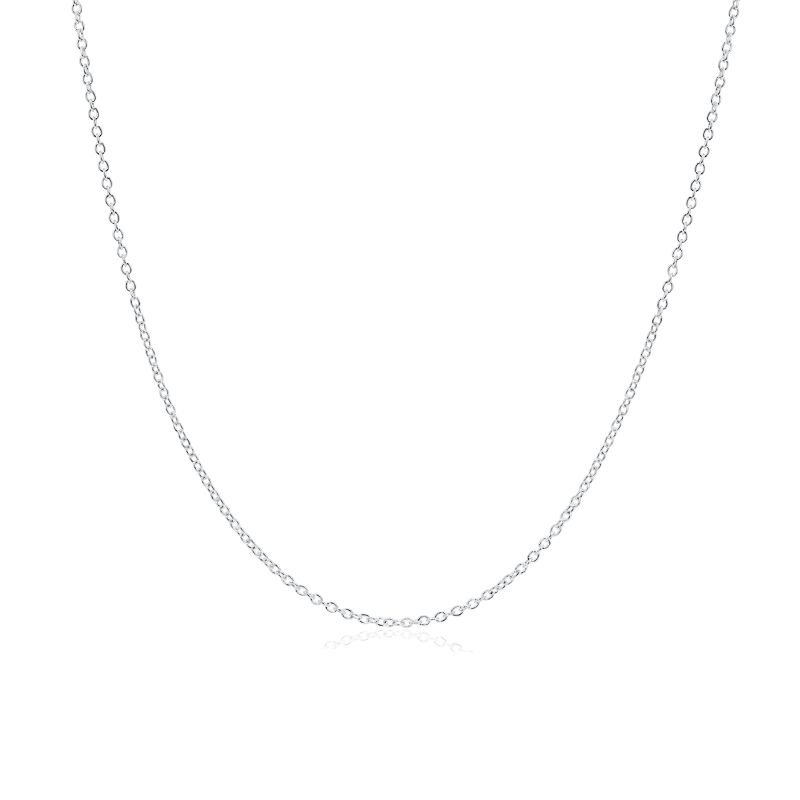 18ct White Gold 16" Open  Trace Chain R8091