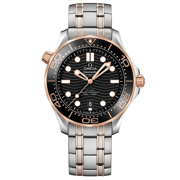 OMEGA Seamaster Diver 300M 42mm Black Dial 18ct Rose Gold & Steel Automatic Gents Watch 21020422001001