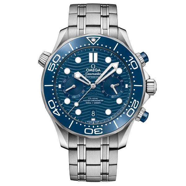 OMEGA Seamaster Diver 300M 44mm Blue Dial Automatic Chronograph Gents Watch 21030445103001
