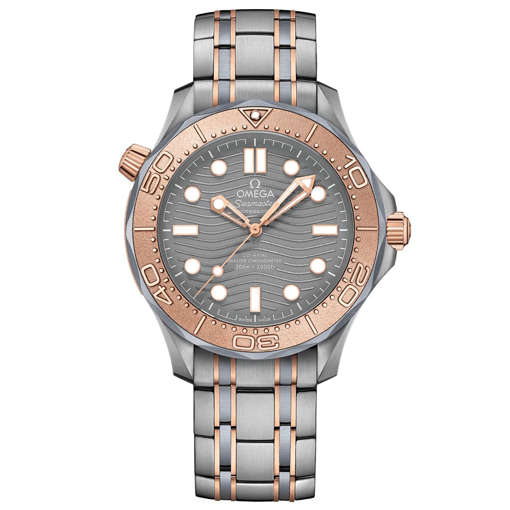 OMEGA Seamaster Diver 300m Limited Edition 42mm Grey Dial Titanium & 18ct Rose Gold Automatic Gents Watch 21060422099001