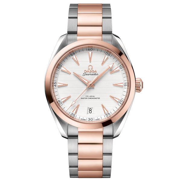 OMEGA Seamaster Aqua Terra 41mm Silver Dial 18ct Rose Gold & Steel Automatic Gents Watch 22020412102001