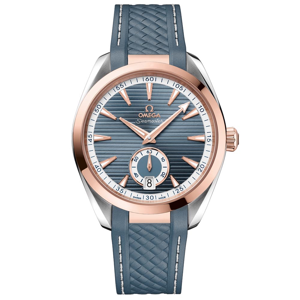 OMEGA Seamaster Aqua Terra 41mm Blue Dial 18ct Rose Gold & Steel Gents Automatic Watch 22022412103001