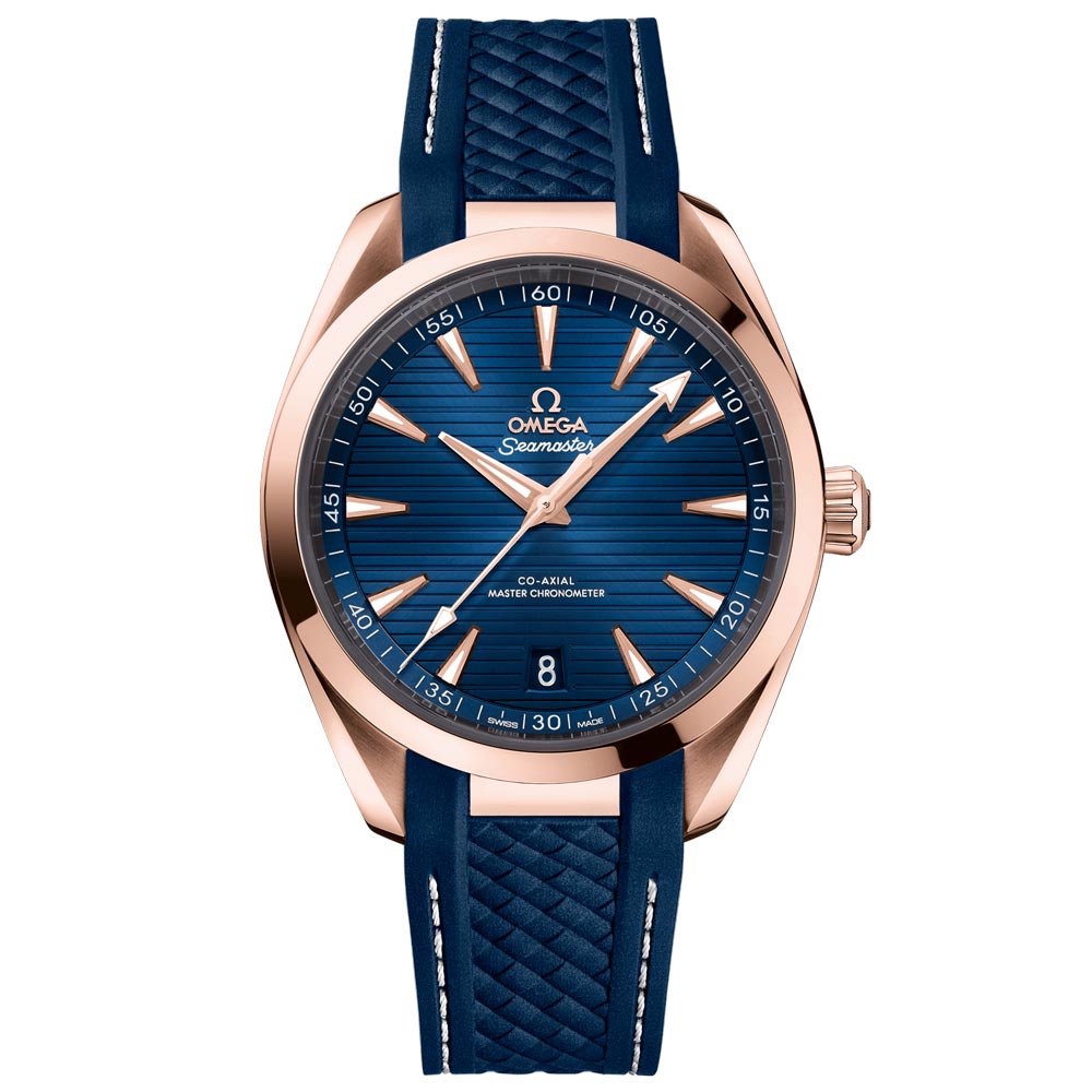 OMEGA Seamaster Aqua Terra 41mm Blue Dial 18ct Rose Gold Gents Automatic Watch 22052412103001