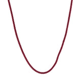 Baccarat Cordel Dark Red 45cm Necklace 2103582