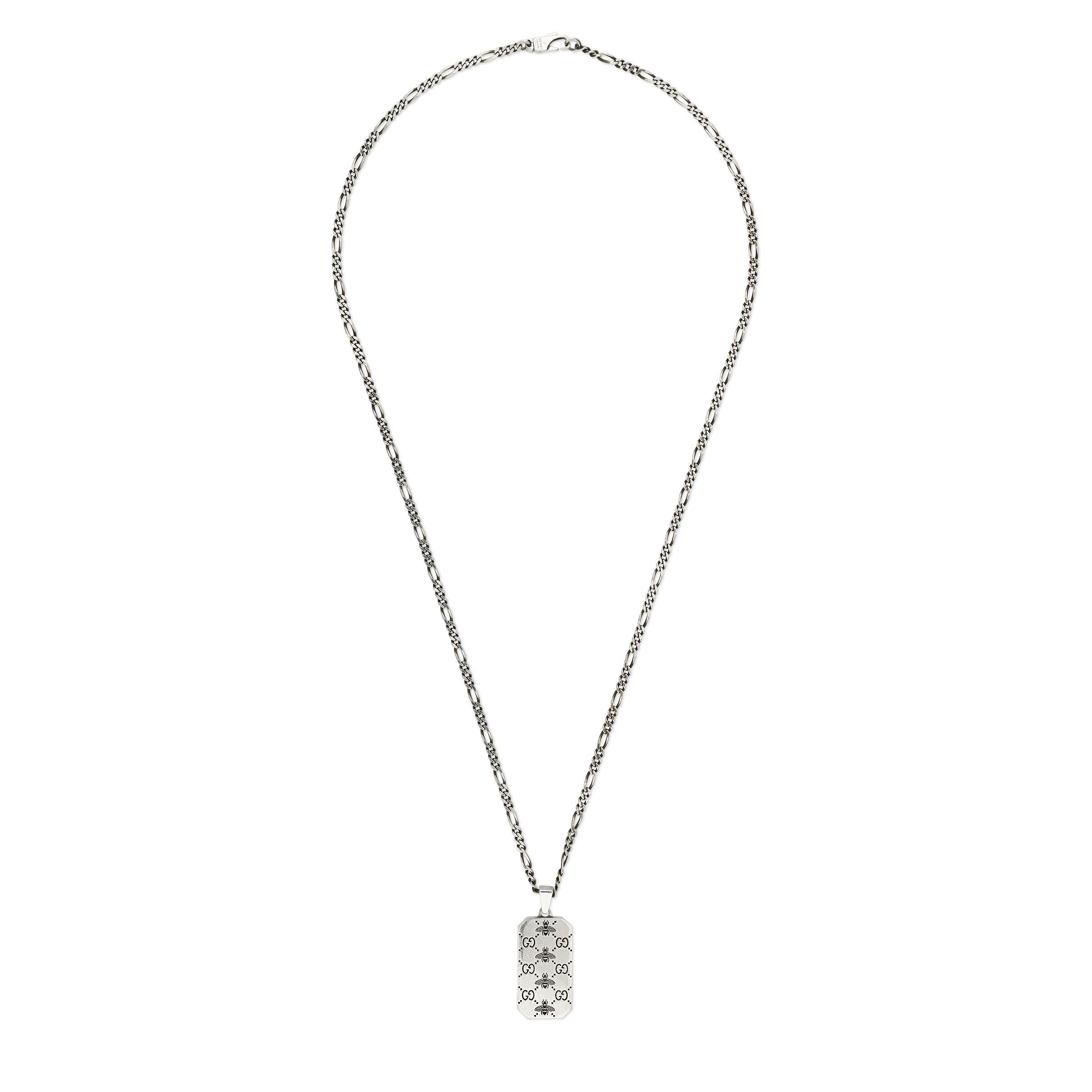 Double G Necklace with Pink Mother of Pearl Stations by Gucci | Diamond  Cellar