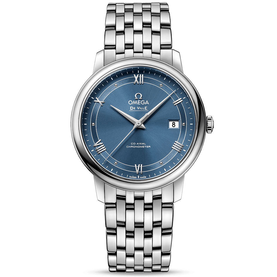Omega De Ville Prestige 39.5mm Blue Dial Gents Automatic Watch 42410402003002