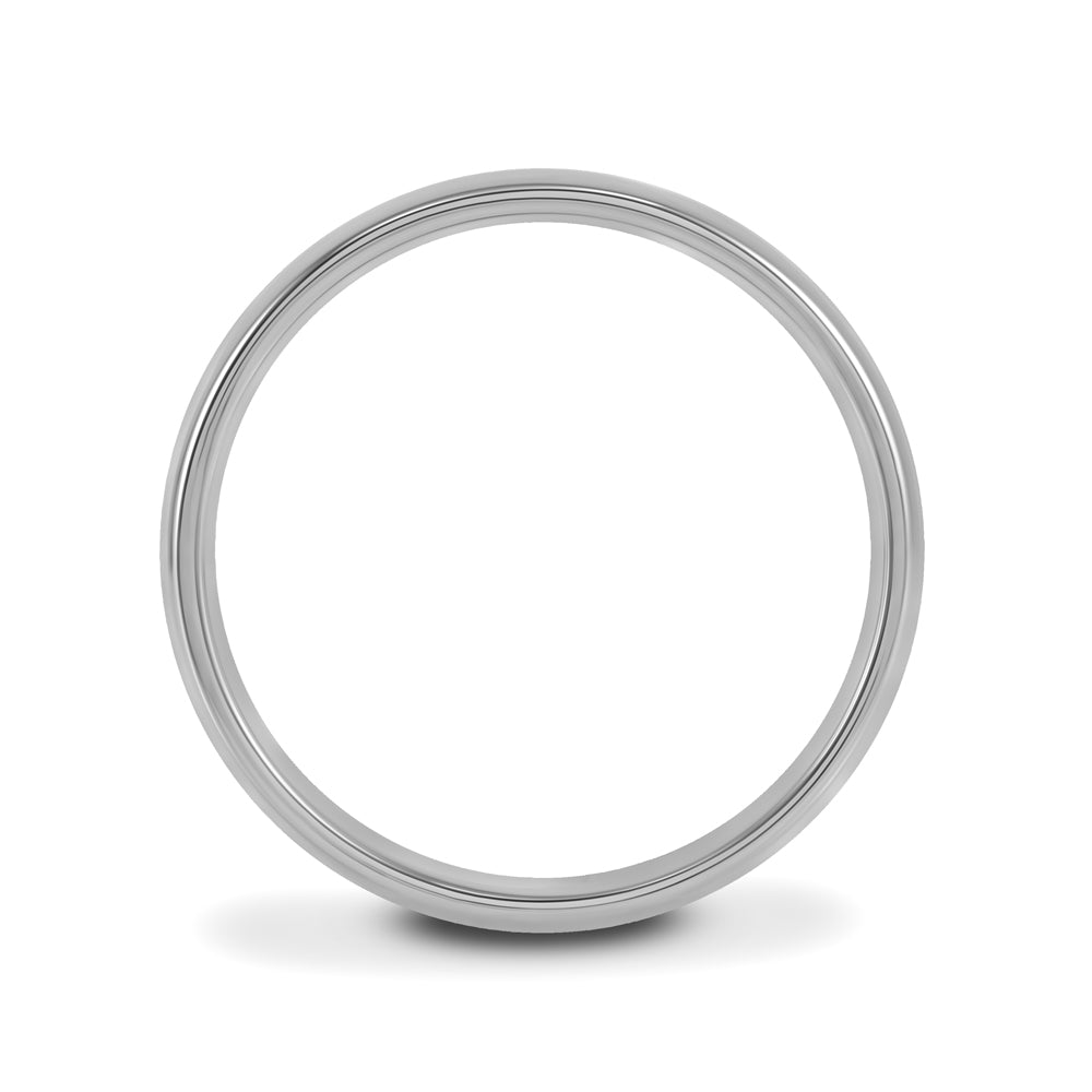 Platinum 6mm Light Court Wedding Ring Side Shot