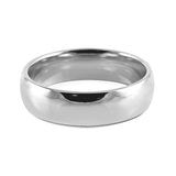 Platinum 6mm Light Court Wedding Ring Horizontal Closeup