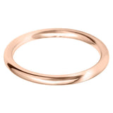 18ct Rose Gold 2mm Classic Court Ladies Wedding Ring