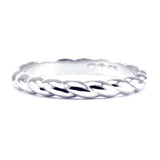 Platinum Twist Ladies Wedding Band