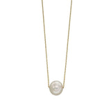 9ct Yellow Gold Cultured Pearl Necklace GN302W