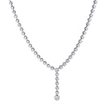 18ct White Gold 1.37ct Diamond Drop Necklace
